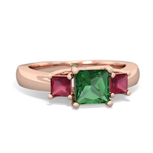 lab emerald-ruby timeless ring