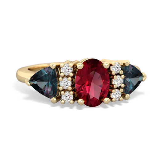 lab ruby-alexandrite timeless ring