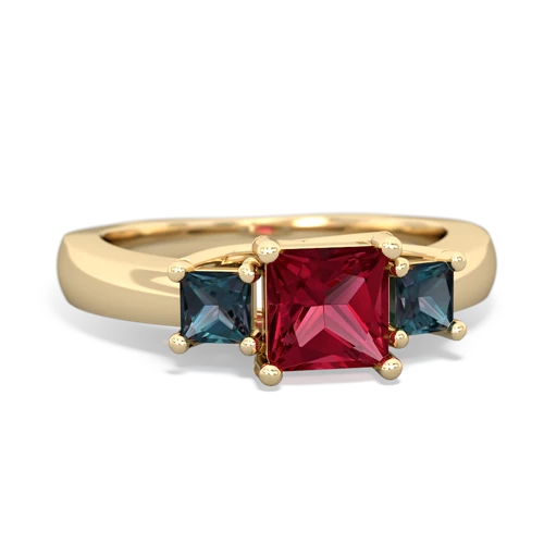 lab ruby-alexandrite timeless ring