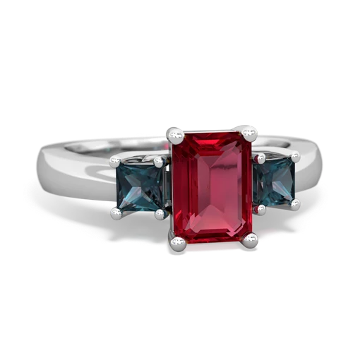 lab ruby-alexandrite timeless ring