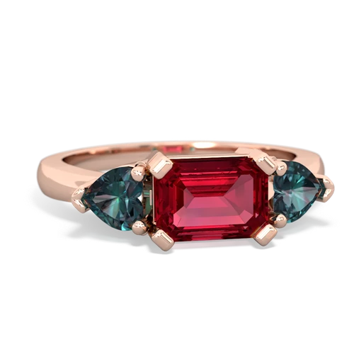 lab ruby-alexandrite timeless ring