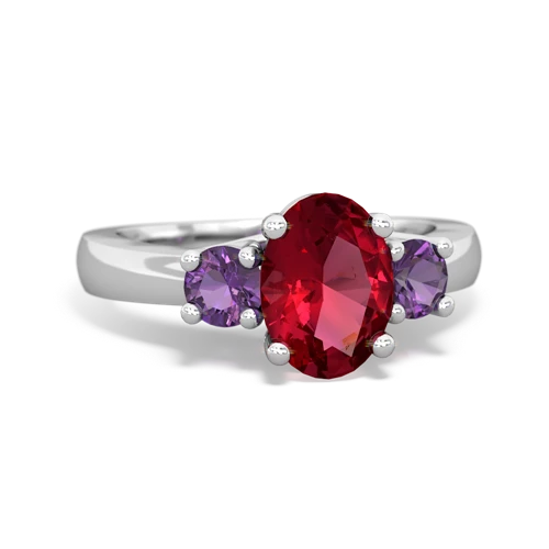 lab ruby-amethyst timeless ring