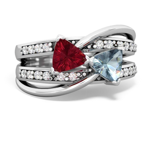 lab ruby-aquamarine couture ring