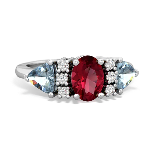 lab ruby-aquamarine timeless ring