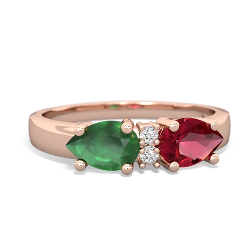 lab ruby-emerald timeless ring