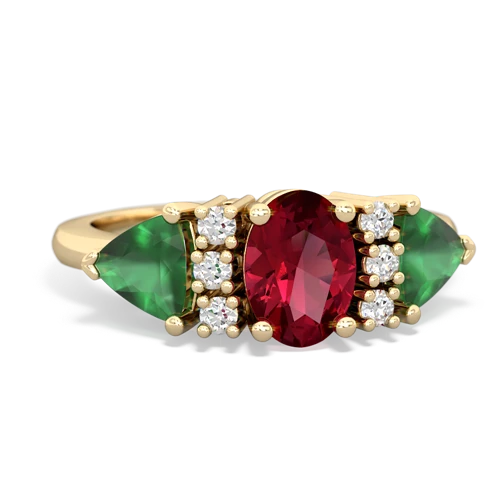 lab ruby-emerald timeless ring