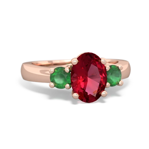 lab ruby-emerald timeless ring