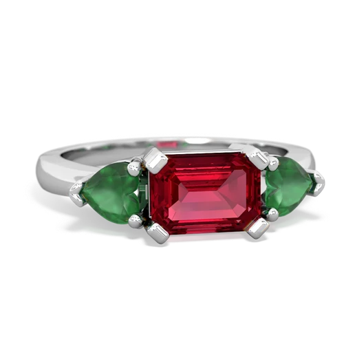 lab ruby-emerald timeless ring