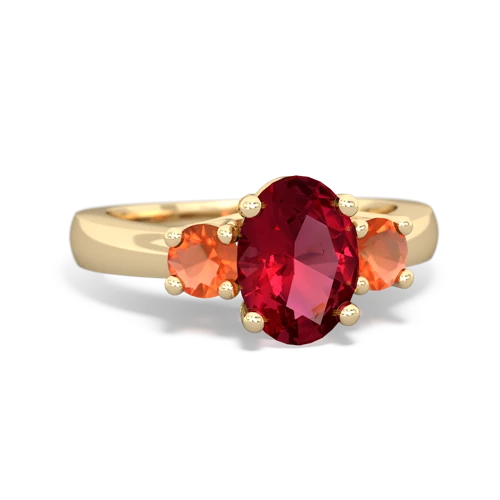 lab ruby-fire opal timeless ring