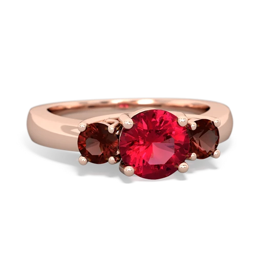 lab ruby-garnet timeless ring