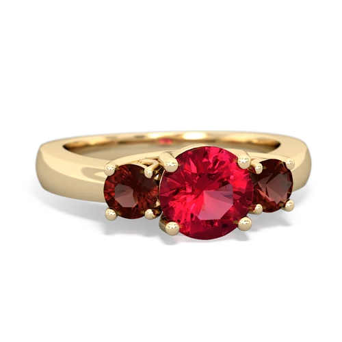 lab ruby-garnet timeless ring