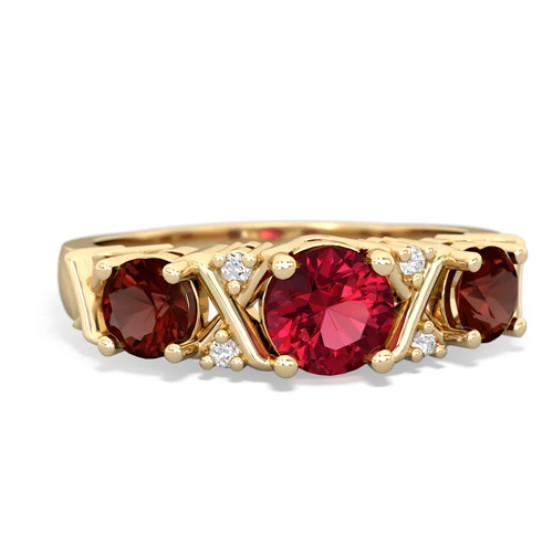 lab ruby-garnet timeless ring