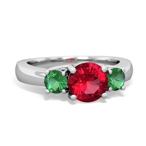 lab ruby-lab emerald timeless ring