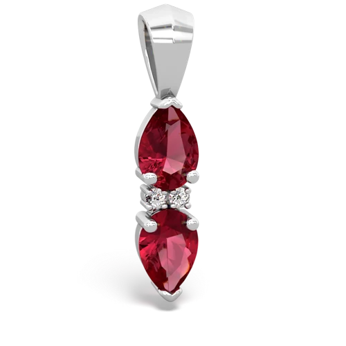 lab ruby-lab ruby bowtie pendant