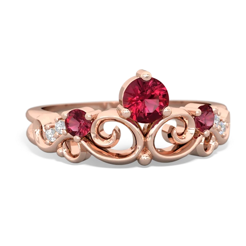 ruby-tanzanite crown keepsake ring