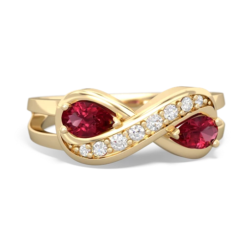 lab ruby-lab ruby diamond infinity ring