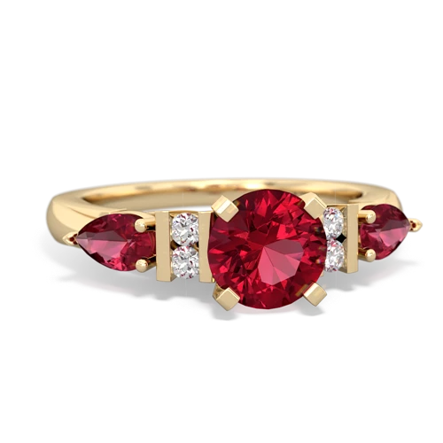 ruby-lab sapphire engagement ring