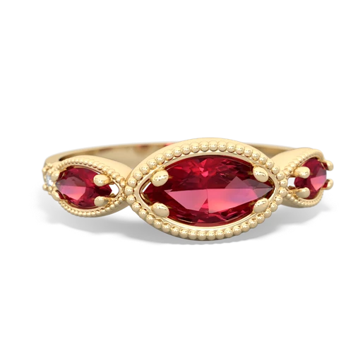 lab ruby-lab ruby milgrain marquise ring