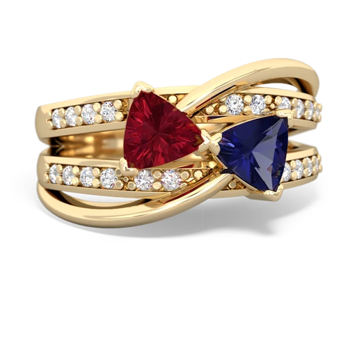 lab ruby-lab sapphire couture ring