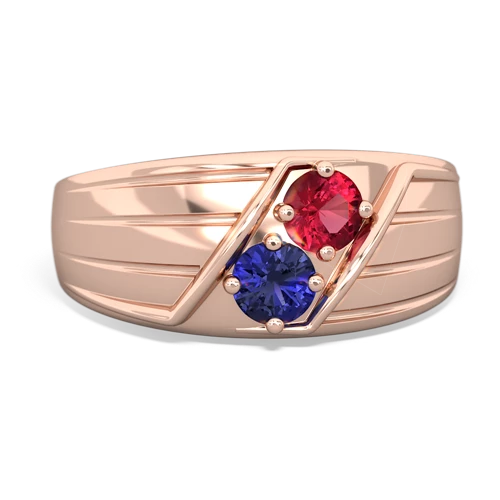 lab ruby-lab sapphire mens ring