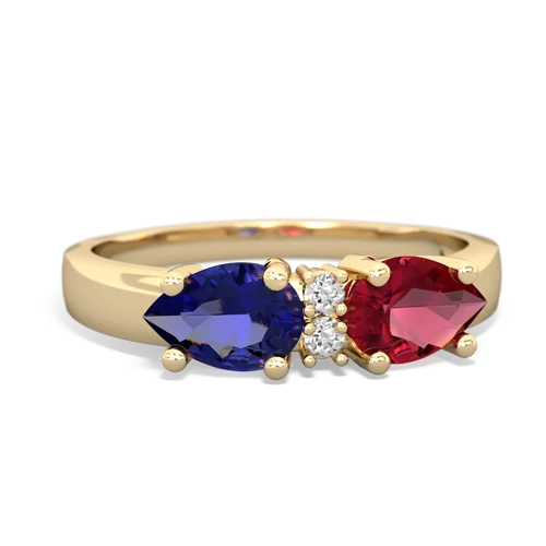 lab ruby-lab sapphire timeless ring