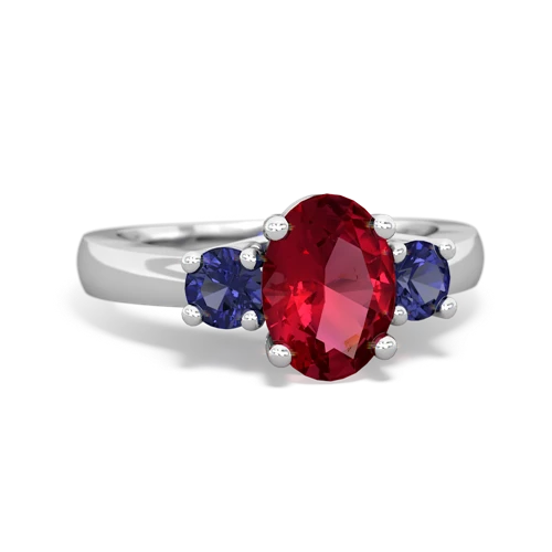 lab ruby-lab sapphire timeless ring