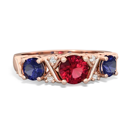 lab ruby-lab sapphire timeless ring