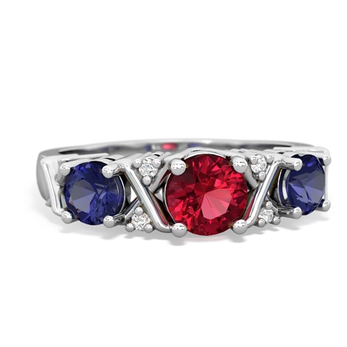 lab ruby-lab sapphire timeless ring