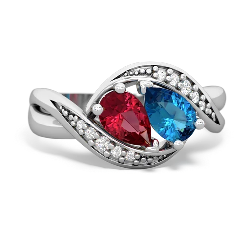 lab ruby-london topaz keepsake curls ring