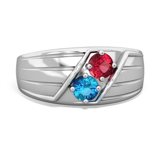 lab ruby-london topaz mens ring