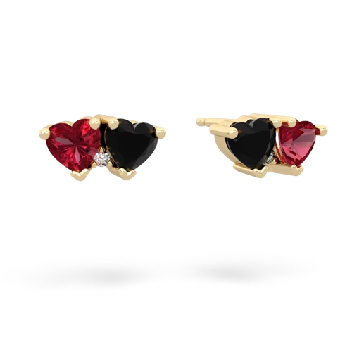 lab ruby-onyx  earrings