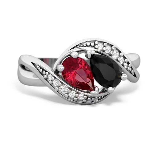 lab ruby-onyx keepsake curls ring