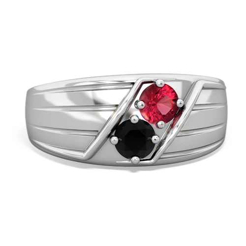 lab ruby-onyx mens ring