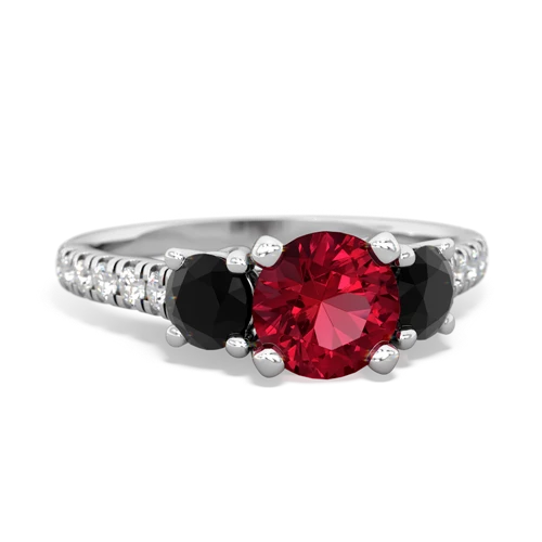 lab ruby-onyx trellis pave ring