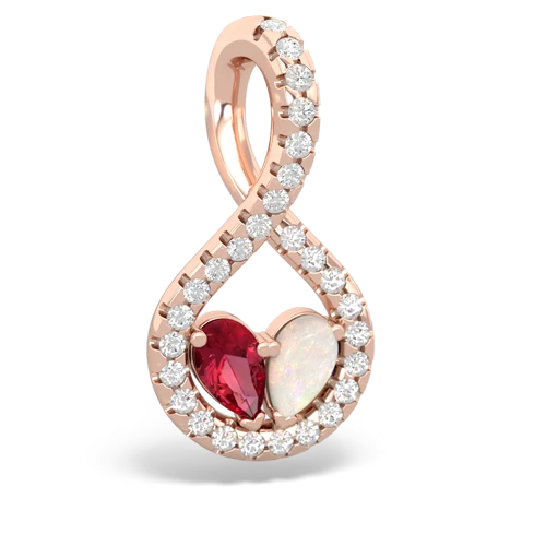 lab ruby-opal pave twist pendant