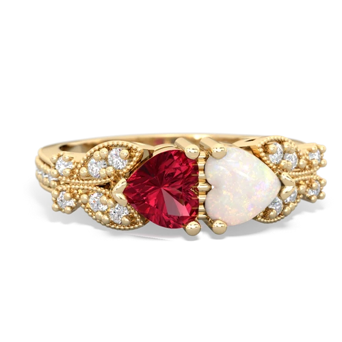 lab ruby-opal keepsake butterfly ring