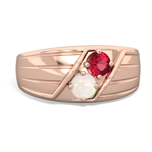 lab ruby-opal mens ring