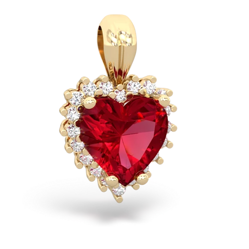 lab ruby timeless pendant