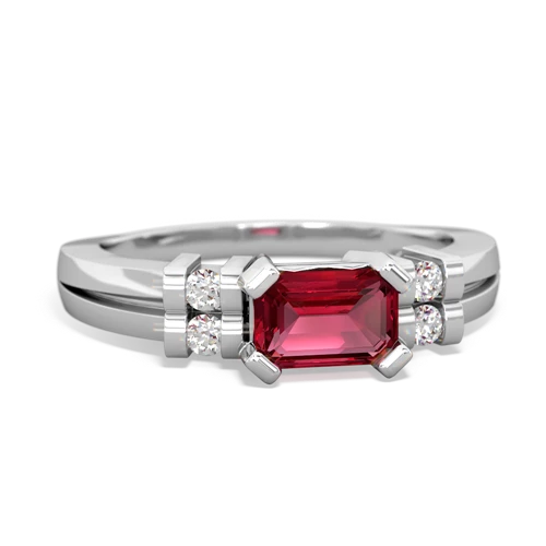 lab ruby modern ring