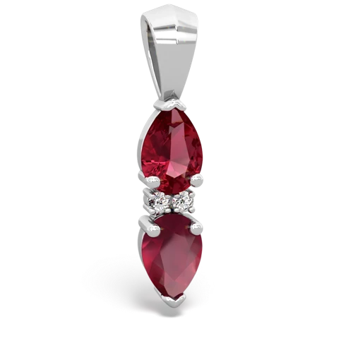 lab ruby-ruby bowtie pendant
