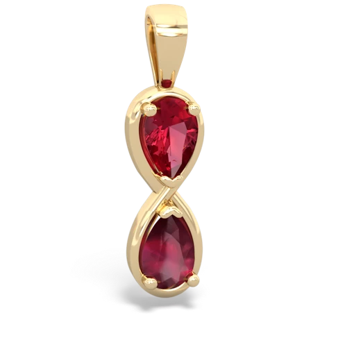 lab ruby-ruby infinity pendant