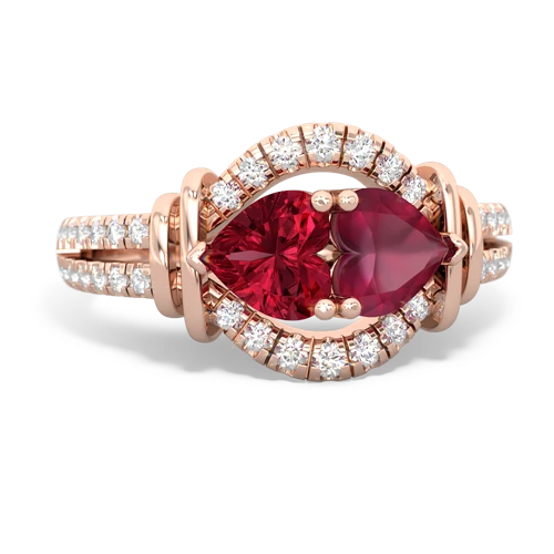 lab ruby-ruby pave keepsake ring