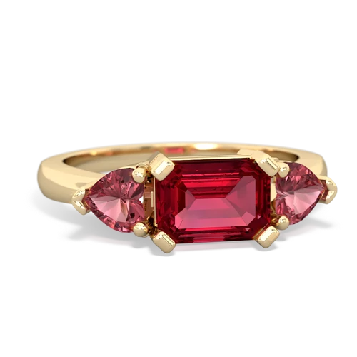 lab ruby-tourmaline timeless ring