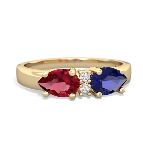 lab sapphire-lab ruby timeless ring