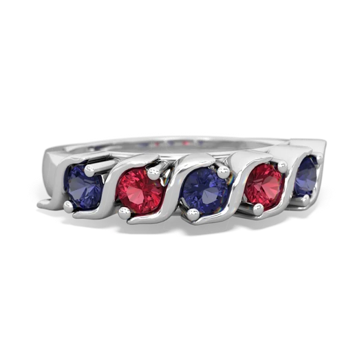 lab sapphire-lab ruby timeless ring