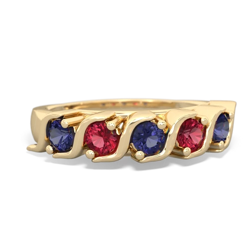 lab sapphire-lab ruby timeless ring