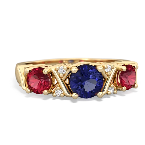 lab sapphire-lab ruby timeless ring