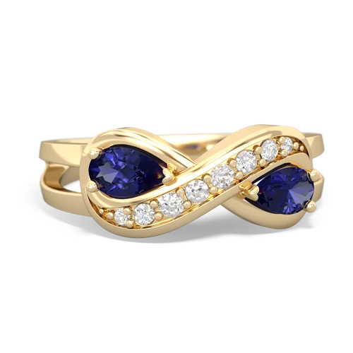 lab sapphire-lab sapphire diamond infinity ring