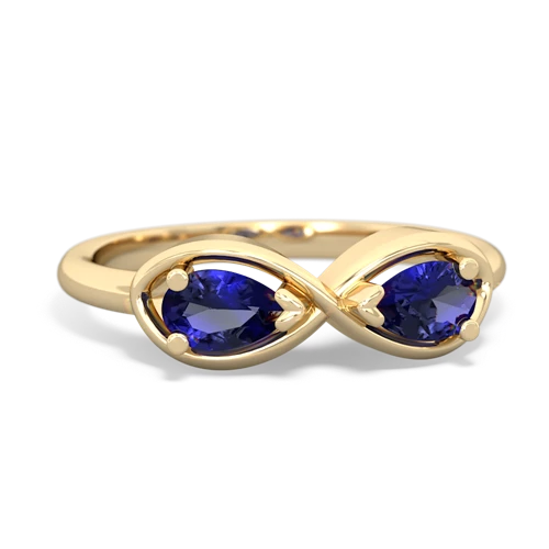 lab sapphire-lab sapphire infinity ring