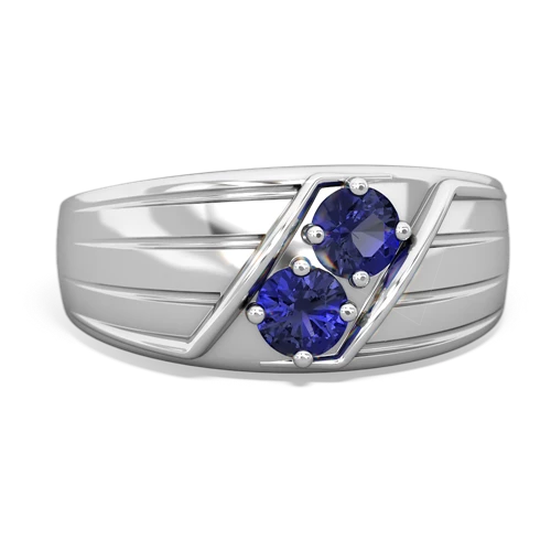 lab sapphire-lab sapphire mens ring